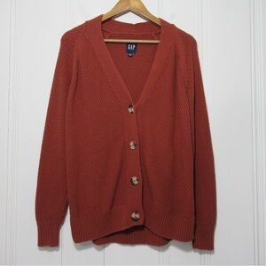 GAP Long V Neck Cardigan Sweater Size Large